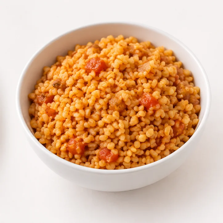 Bulgur pilavı için temsili sunum